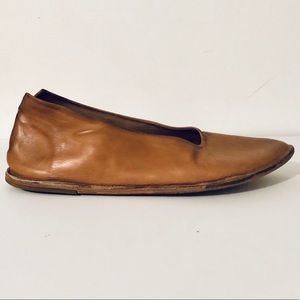 Marsèll Coltellaccio Ballerinas in Tan Leather